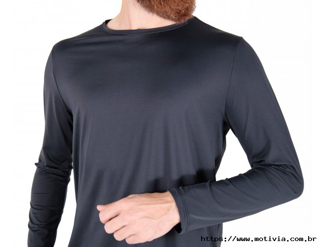Camiseta poliamida lycra uv50+ premium manga longa