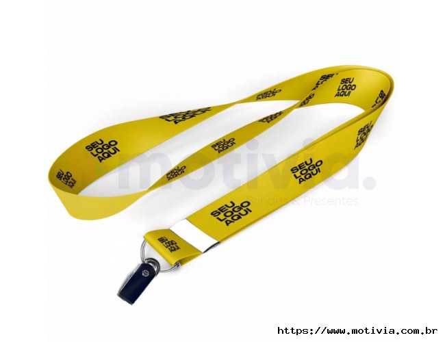 Cordo personalizado com argola e jacar