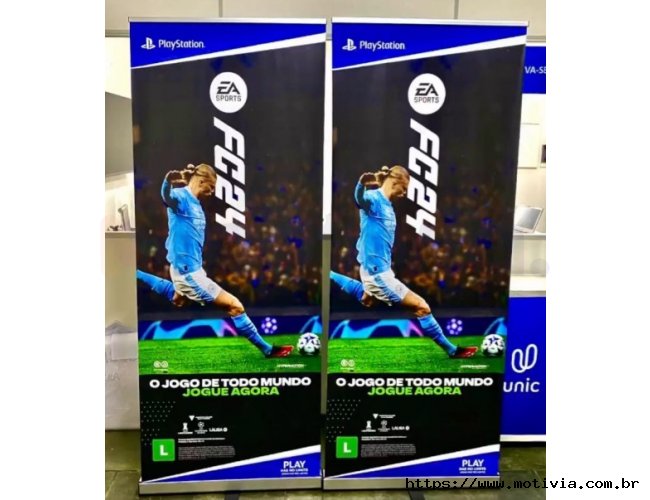 Porta Banner Roll Up 0,80m x 2,00m Personalizado - Lona ou Tecido