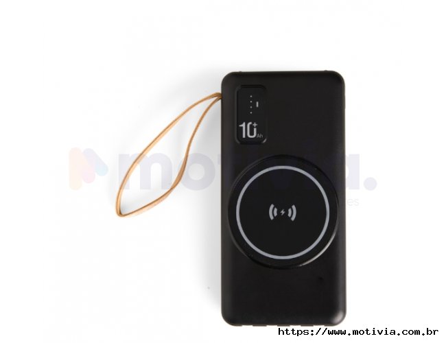 Power Bank 10.000mAh com Carregamento via Induo ou via Cabo