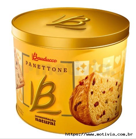 Caixa Bauducco Panettone Lata 750g