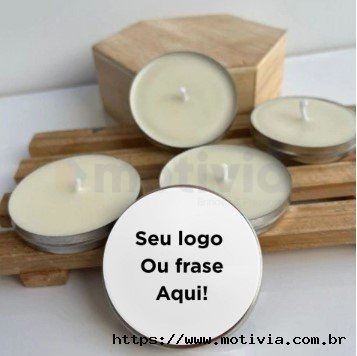 Vela na Latinha personalizada com aroma