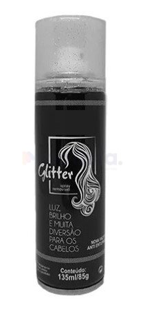Tinta Spray para Cabelo Carnaval Prata