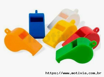 Apito Plástico Alegria Torcida Sortido