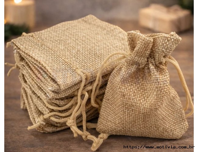 Saquinhos De Juta 10x15cm
