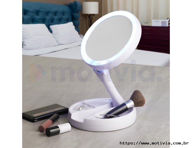Espelho Dobrável com Led