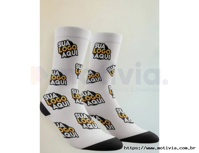 Meia Personalizada Lowcost Sintetica 3