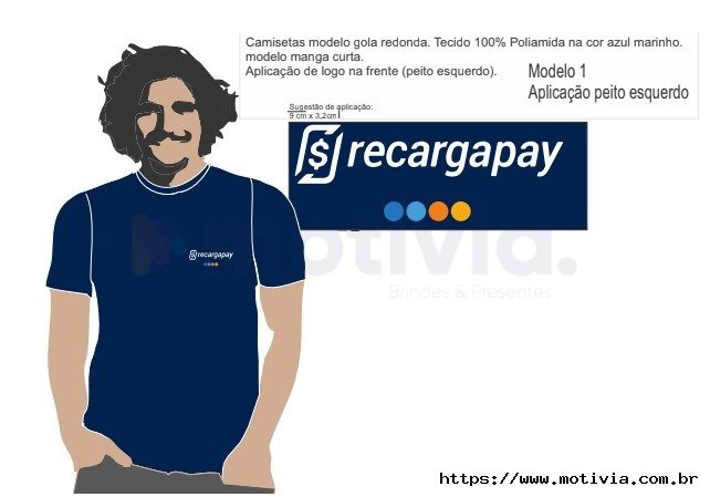 Camiseta 100% Poliamida