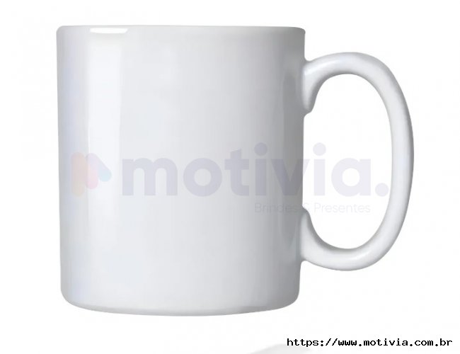 Caneca Porcelana Branca 325 ml